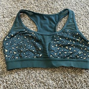 EUC Zyia Pine Leopard Bomber Bra 2 RC